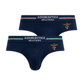 Фото Набор мужских трусов брифов 2в1 синие AERONAUTICA MILITARE AM1USL001