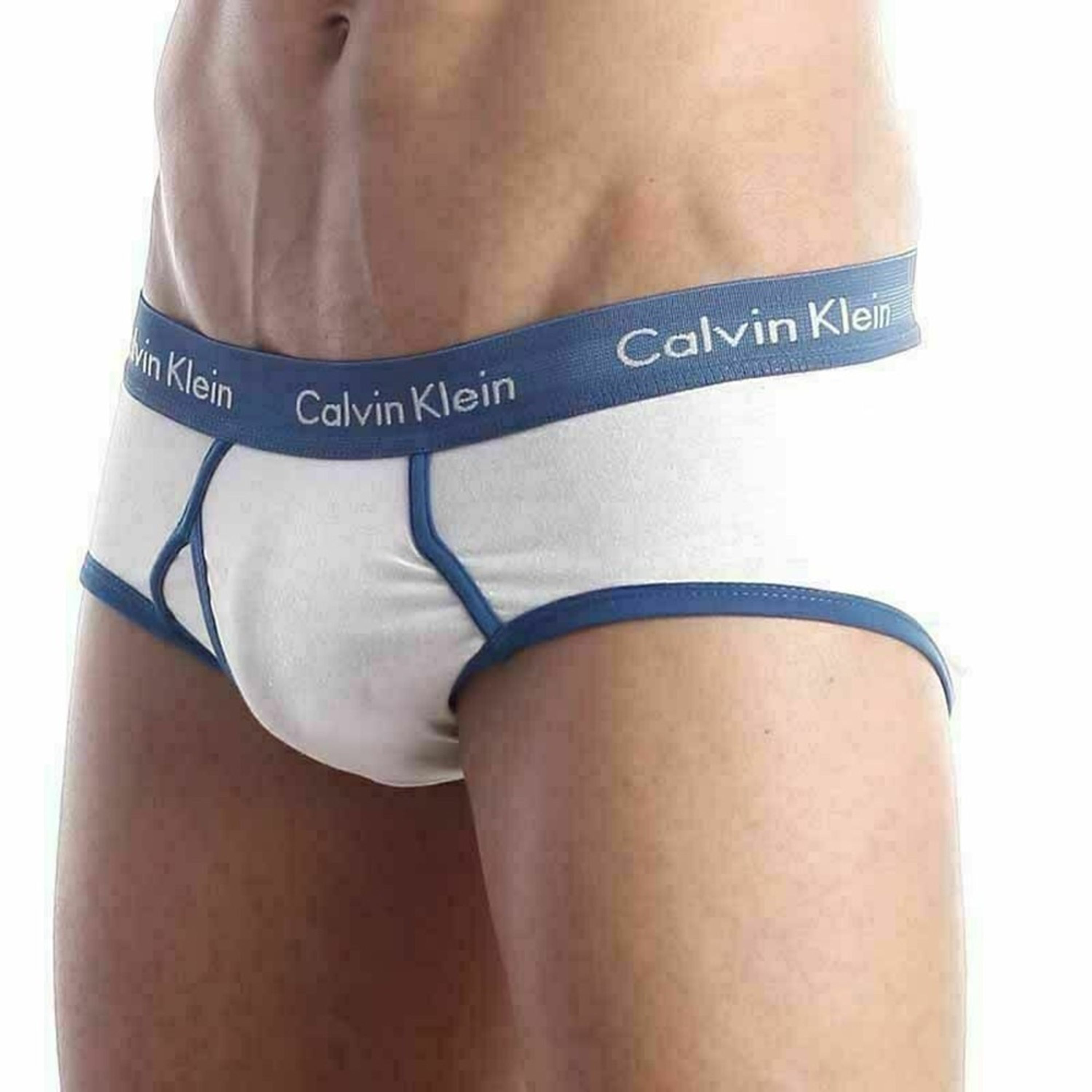  Мужские трусы брифы Calvin Klein 365 White Blue Brief фото 3