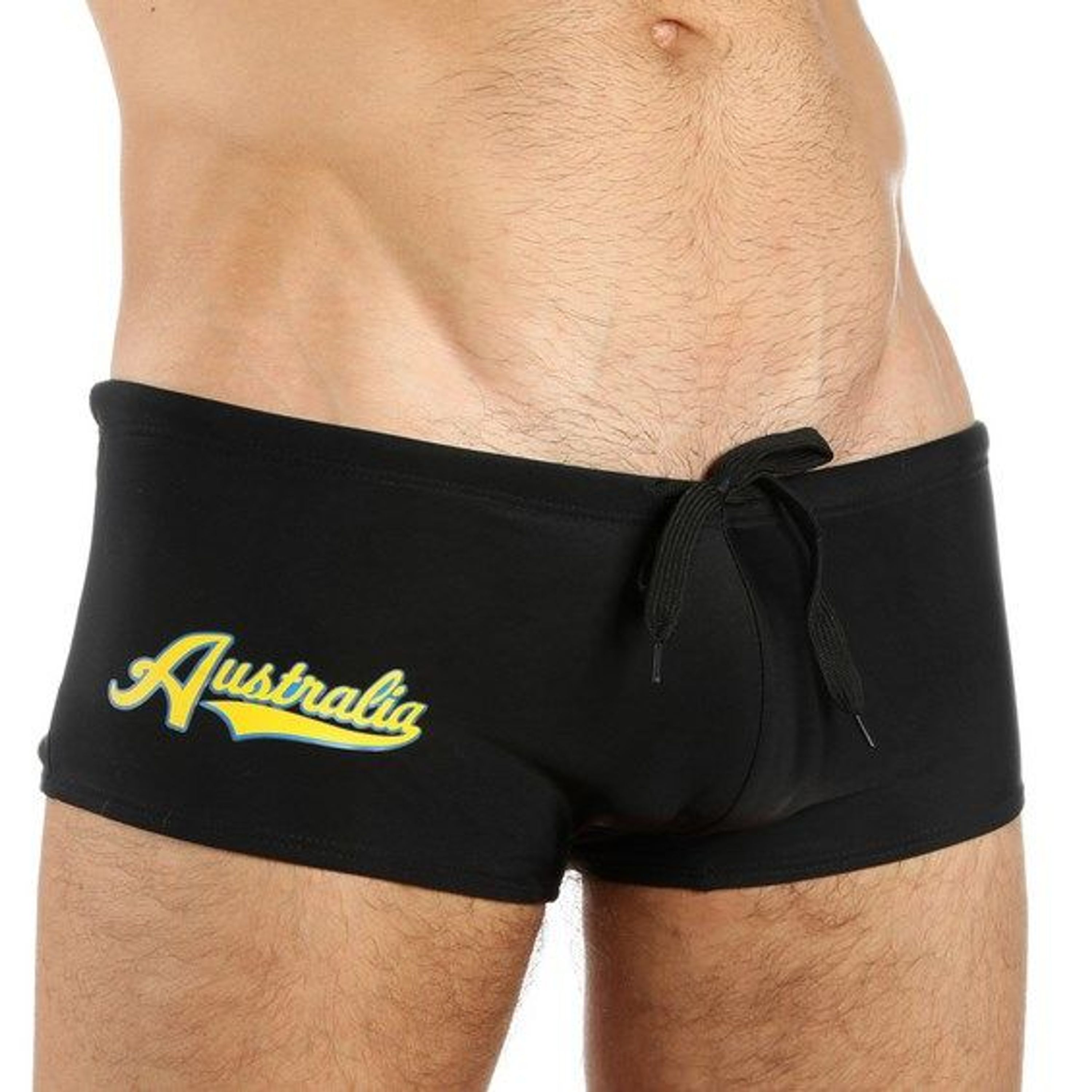 Мужские плавки боксеры черные AussieBum Australia  фото 1