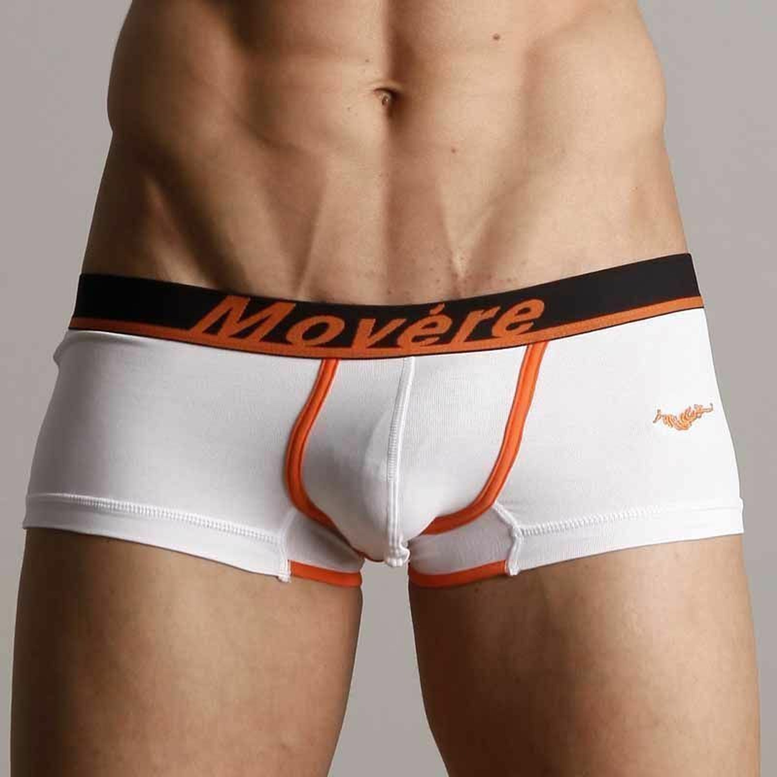 Мужские трусы хипсы Movere White Orange Waistband Hipster фото 3