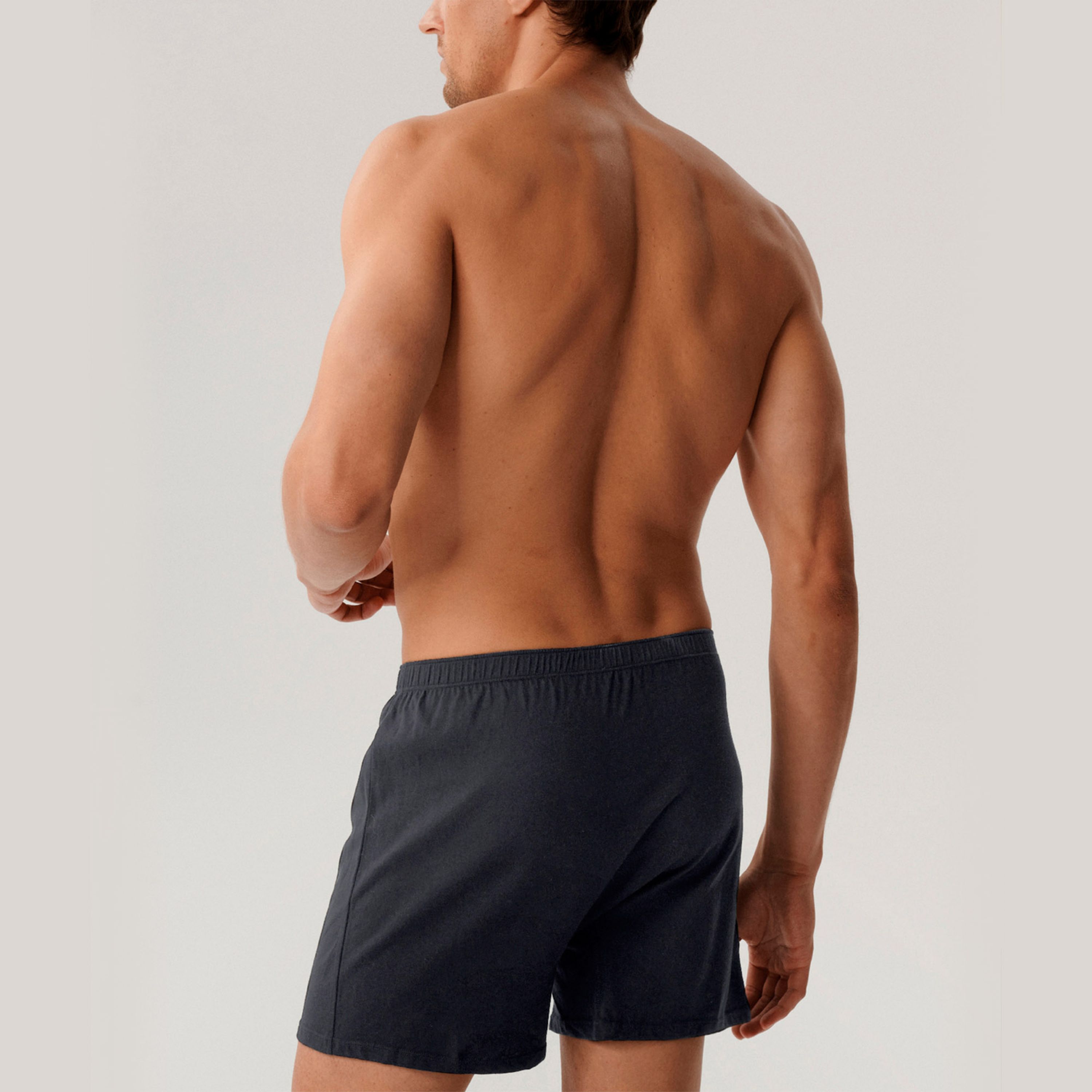 Мужские трусы-шорты графитовые набор 2в1 ATLANTIC Basic Man 2BMB-003 фото 3