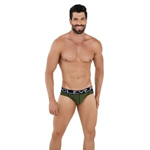 Фото Мужские трусы брифы хаки Clever Moda URI BRIEF 103610