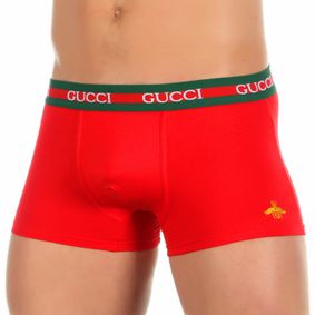 Фото Мужские трусы боксеры красные Gucci Hip Boxer GG