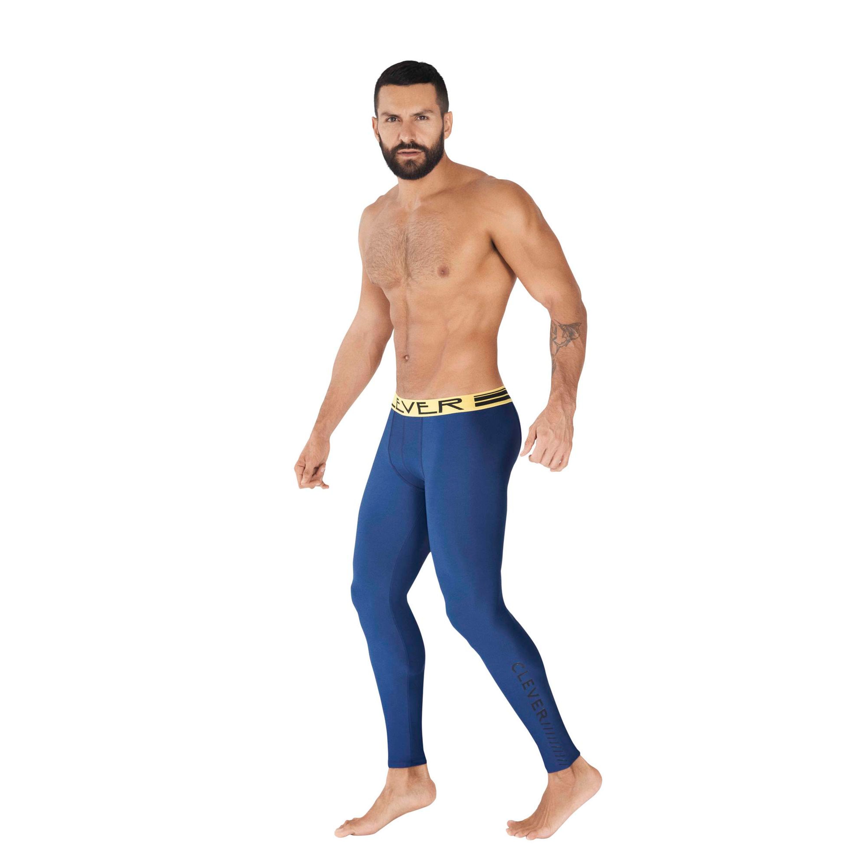 Мужские легинсы синие Clever Moda IDEAL LONG JOHNS 037208 фото 2