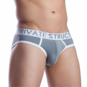 Фото Мужские трусы слипы серые Private Structure NOS Spectrum Grey Brief PST0061