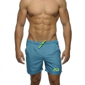 Фото Мужские шорты удлиненные небесно-голубого цвета Addicted Sport Shorts Sky Blue