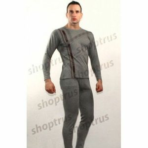 Фото Мужское нательное белье серое TOMMY DOOYAO комплект TD0019