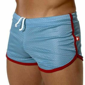 Фото Мужские спортивные шорты Andrew Christian Retro Sports Mesh Gym Shorts Blue