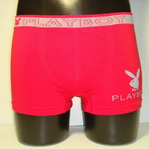 Фото Мужские трусы боксеры бесшовные красные PLAYBOY