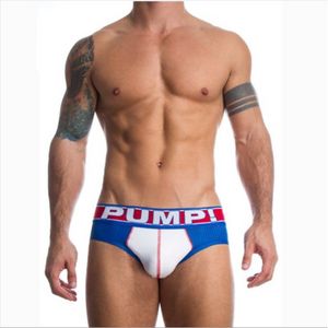 Фото Мужские трусы брифы в сетку синие с белой вставкой PUMP! H389-9 Фото Мужские трусы брифы в сетку синие с белой вставкой PUMP! H389-9