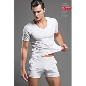Фото Мужская футболка белая Superbody WHITE