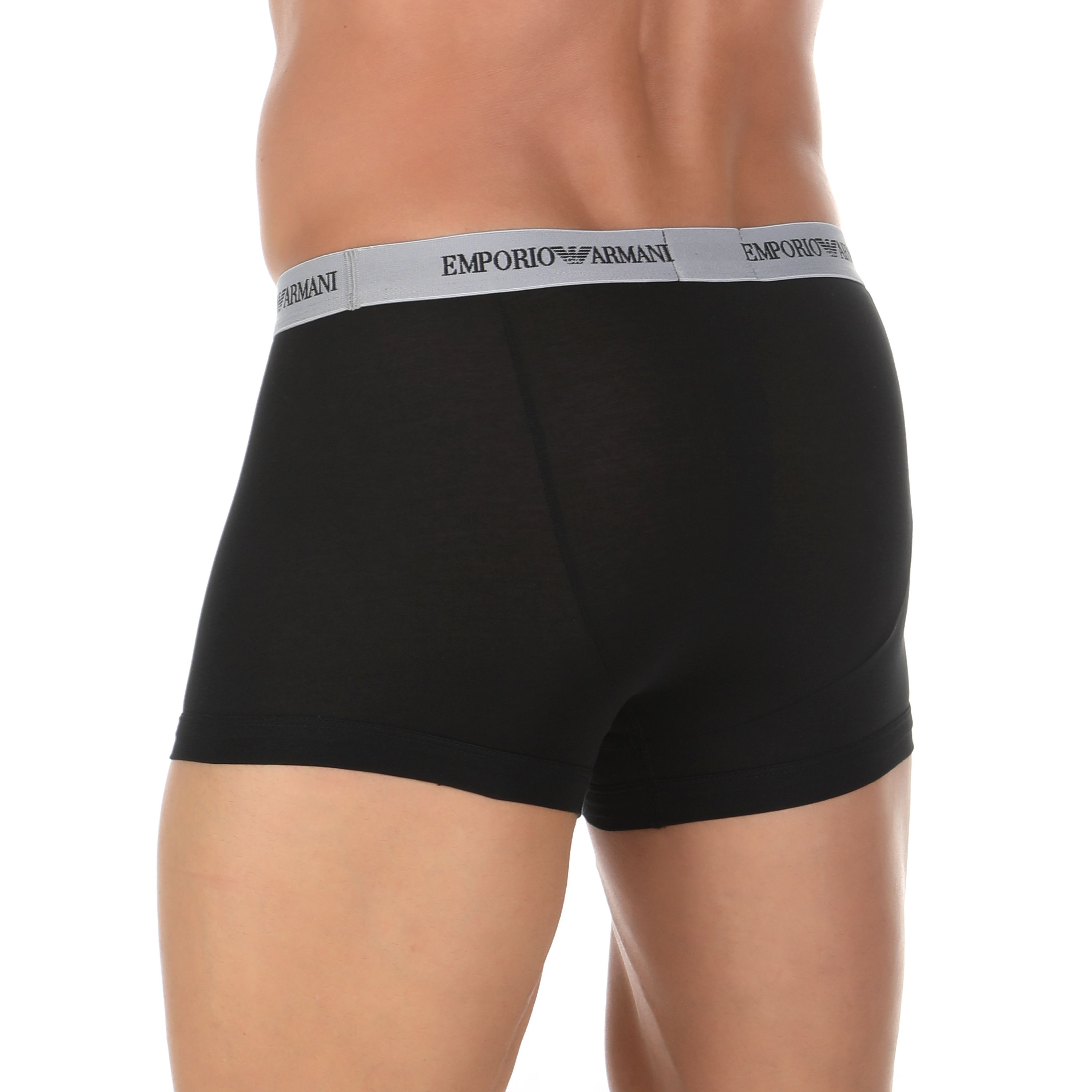 Набор мужских трусов боксеров 3в1 (белые, черные, серые) Emporio Armani 111357_CC717 02910 фото 7