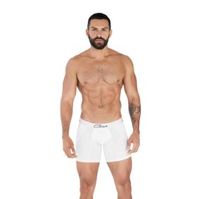 Фото Мужские трусы боксеры удлиненные белые в сетку Clever TIME LONG BOXER 036601