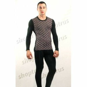 Фото Мужское нательное белье кофта черная TOMMY DOOYAO TD0002