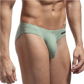 Фото Мужские трусы брифы зеленые JOCKMAIL JM2025-19