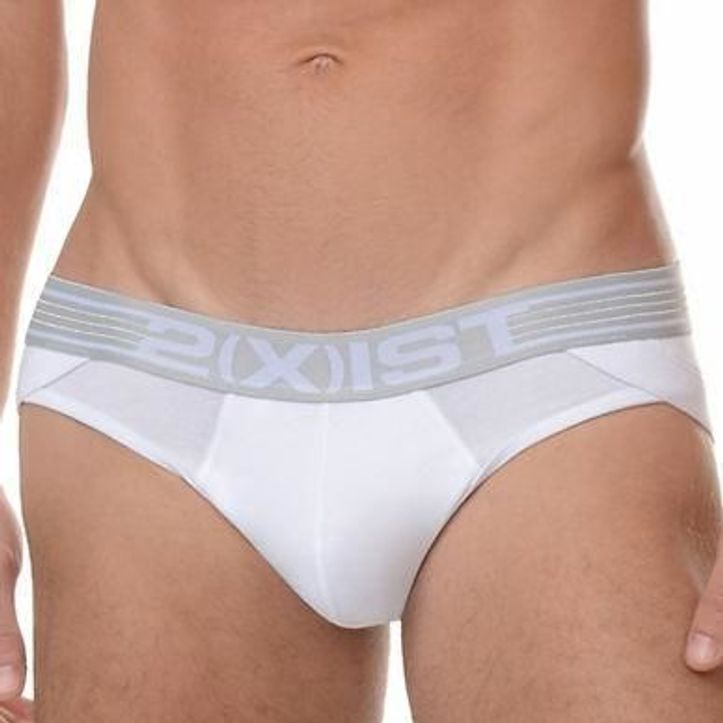 Мужские трусы слипы 2xist Men's White 2(x)ist Dual Lifting Brief-м178 