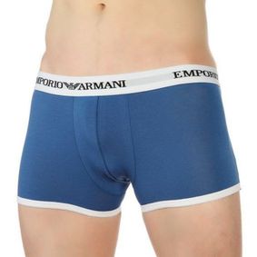 Фото Мужские трусы боксеры синие Emporio Armani Blue