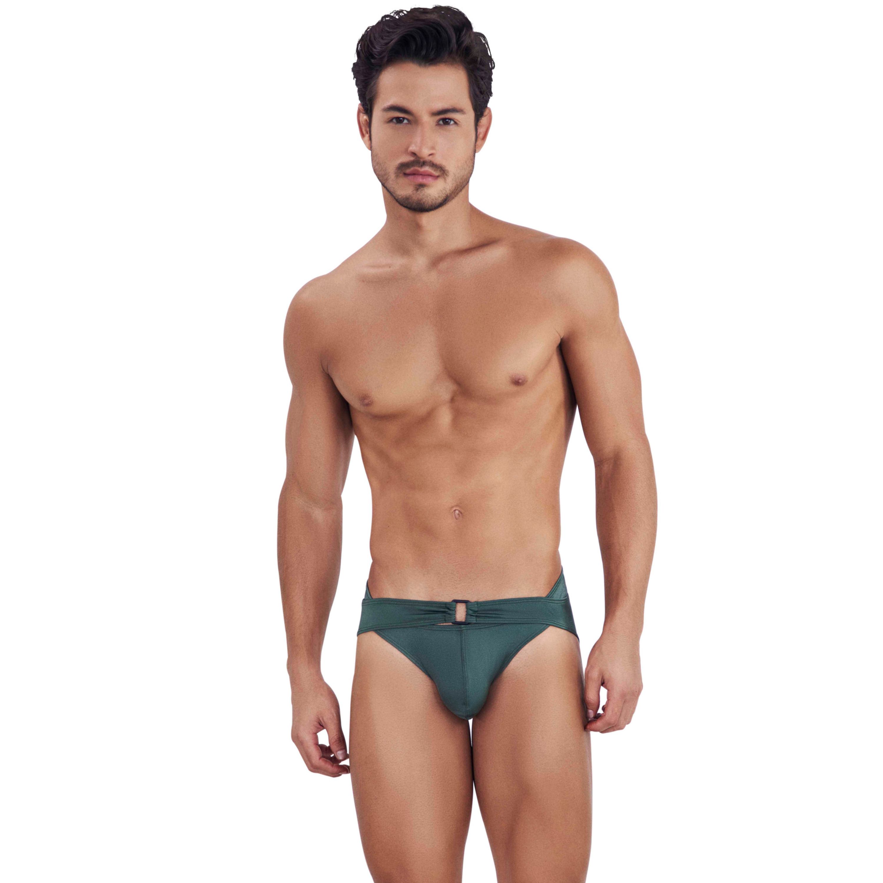 Мужские трусы брифы зеленые Clever FLASHING BRIEF 145410 фото 2
