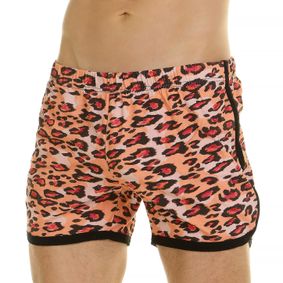 Фото Мужские шорты домашние оранжевые леопардовые Van Baam 44780