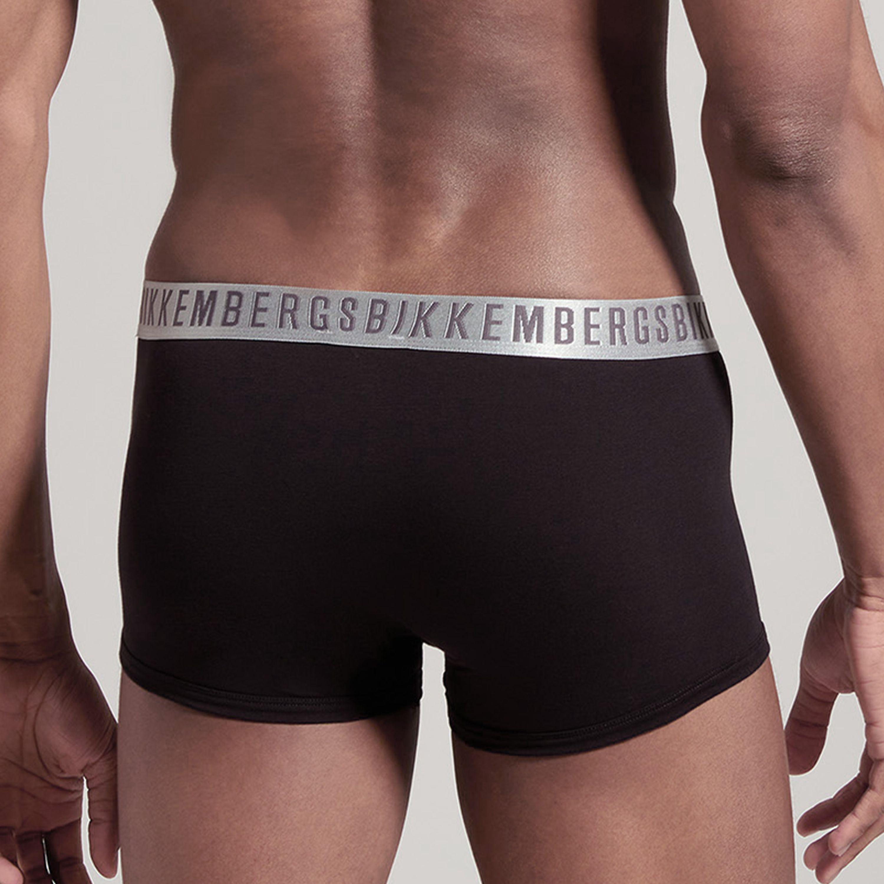 Мужские трусы боксеры черные набор 2в1 Bikkembergs SILVER BKK1UTR11BI фото 3