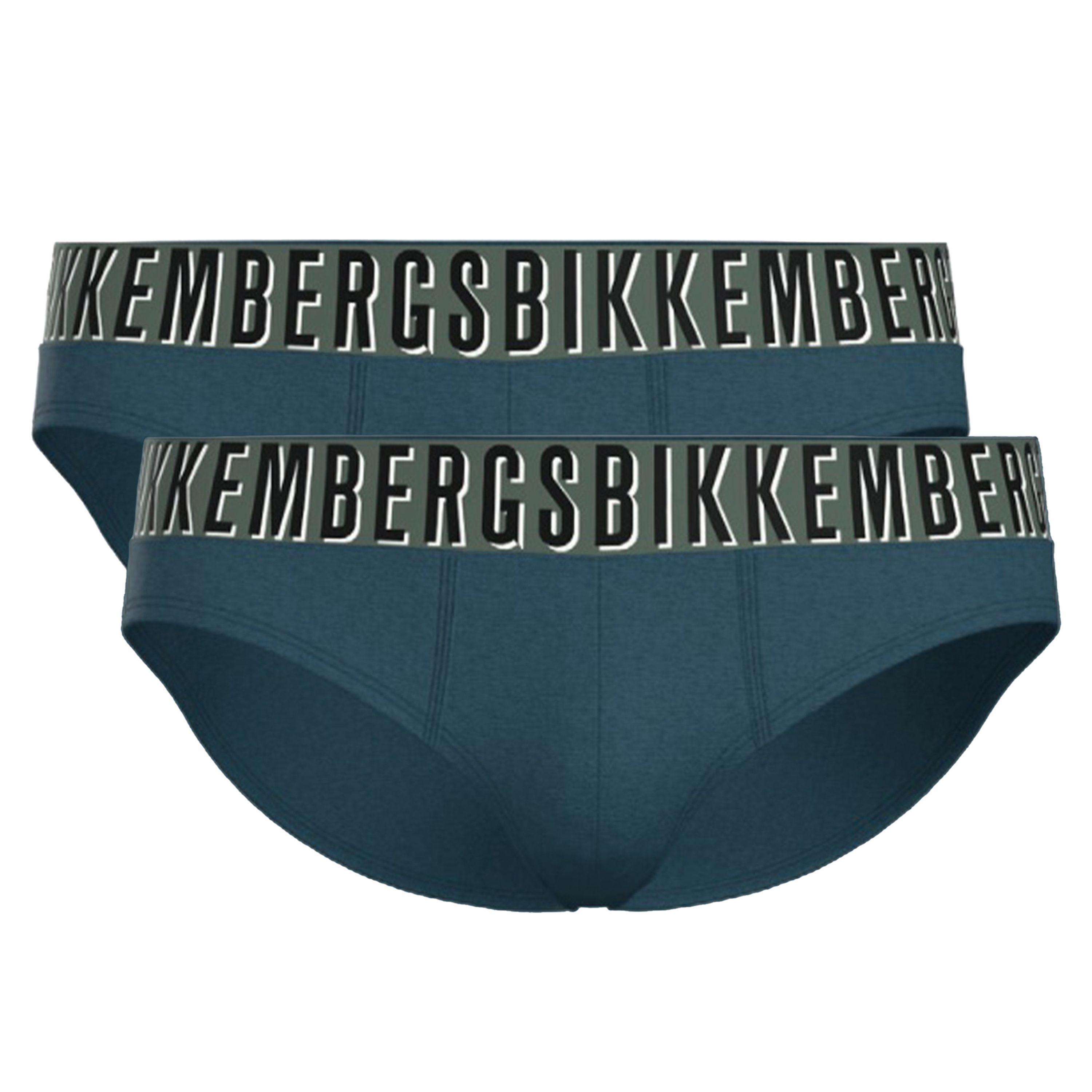 Мужские трусы брифы синие набор 2в1 Bikkembergs OMBRE BKK52USP28BI фото 1