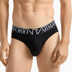 Фото Мужские трусы брифы черные Emporio Armani 110814_4F516 00020