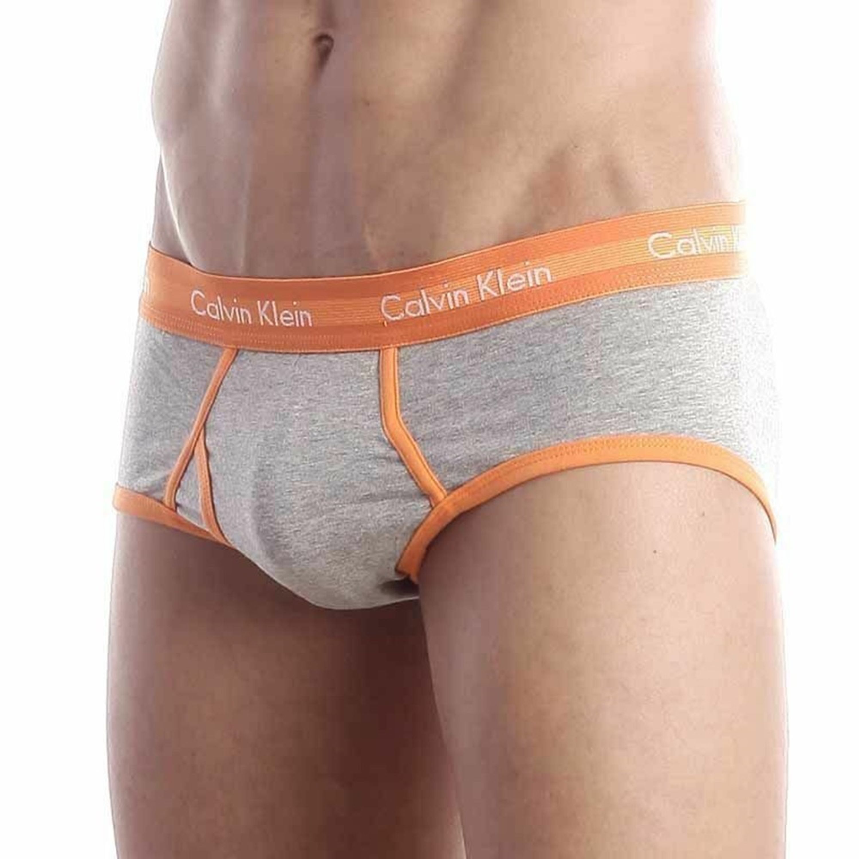 Мужские трусы брифы Calvin Klein 365 Grey Orange Brief CK17203 фото 3