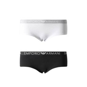 Фото Женские трусы бразилиана набор из 2 штук (белый, черный) Emporio Armani 164351_CC318 00911