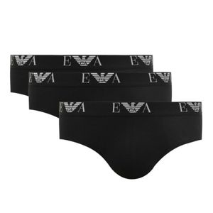 Фото Мужские трусы брифы набор из 3 штук (черный) Emporio Armani 111734_CC715 21320