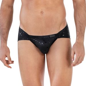 Фото Мужские трусы джоки черные со звездочками Clever Moda ILLUSION JOCKSTRAP 163411