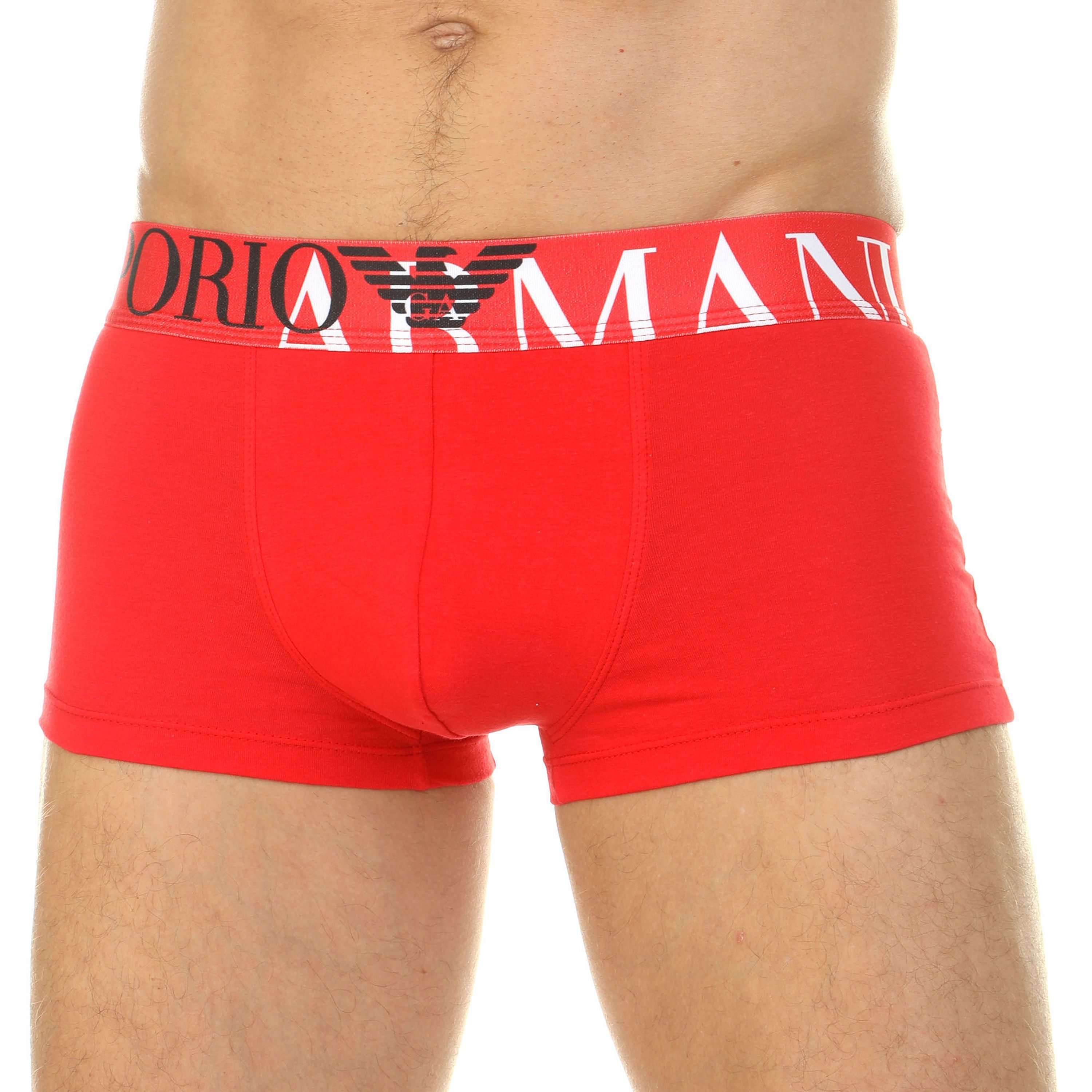 Мужские трусы боксеры красные Emporio Armani фото 1