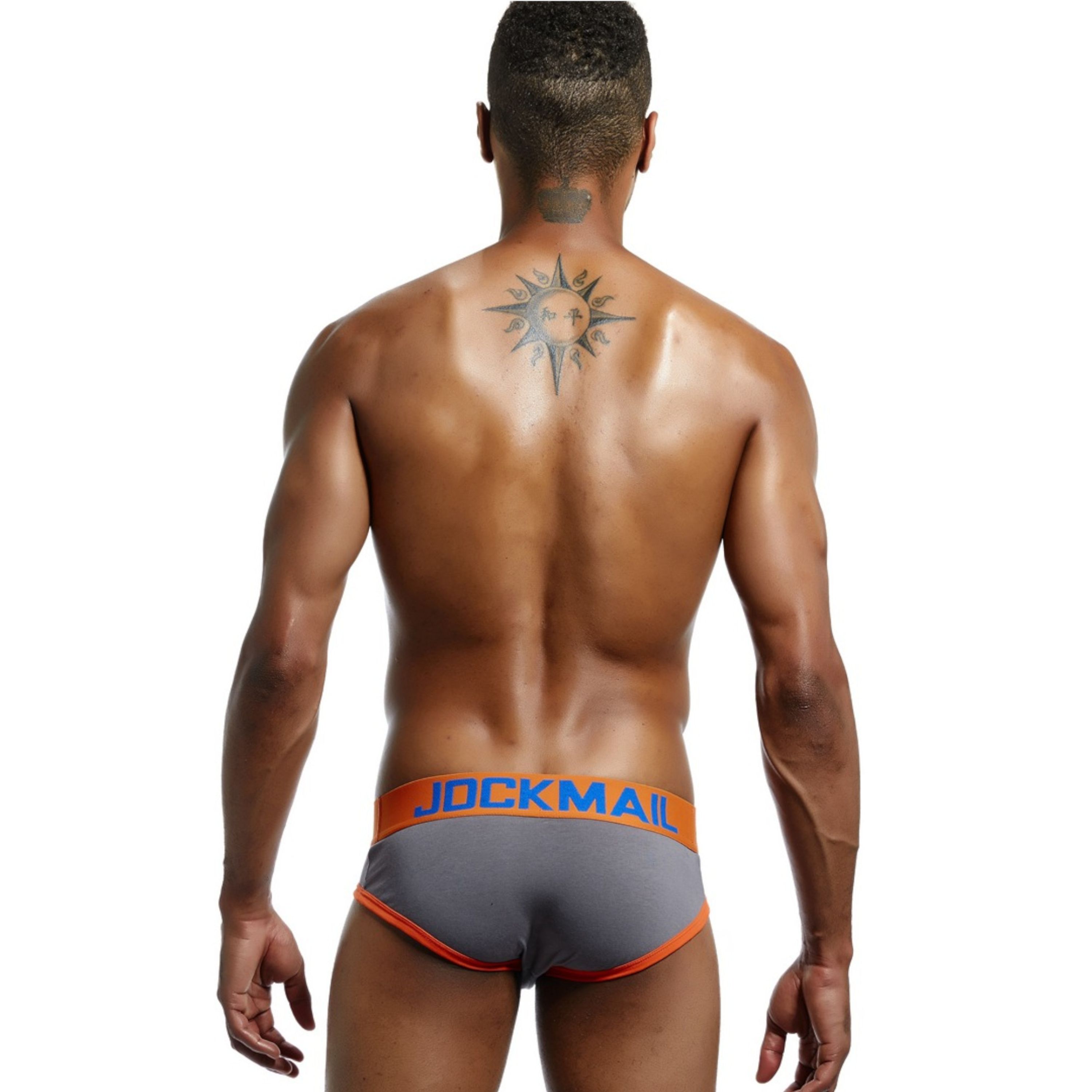 Мужские трусы брифы темно-серые JOCKMAIL JM2048-4 фото 4
