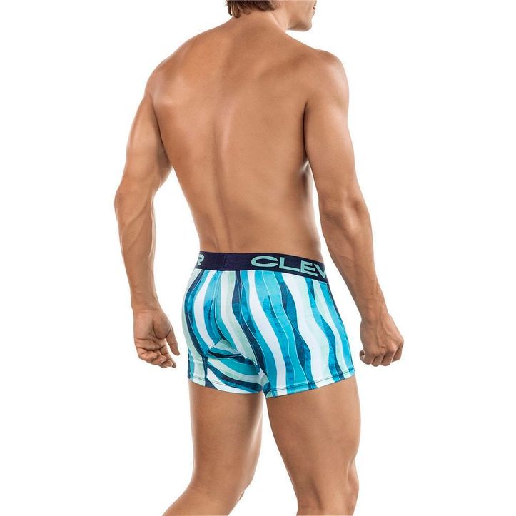 Мужские трусы боксеры бело-голубые Clever Richness Boxer 242710 фото 2