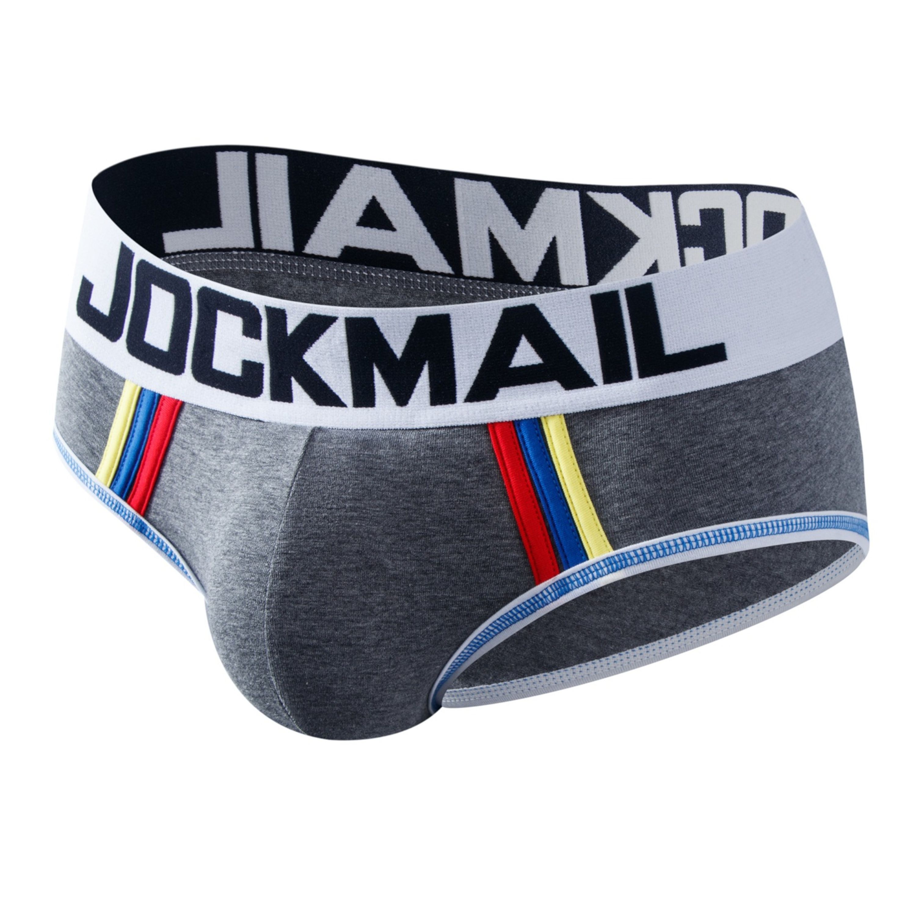 Мужские трусы брифы серые JOCKMAIL JM2059-3 фото 4