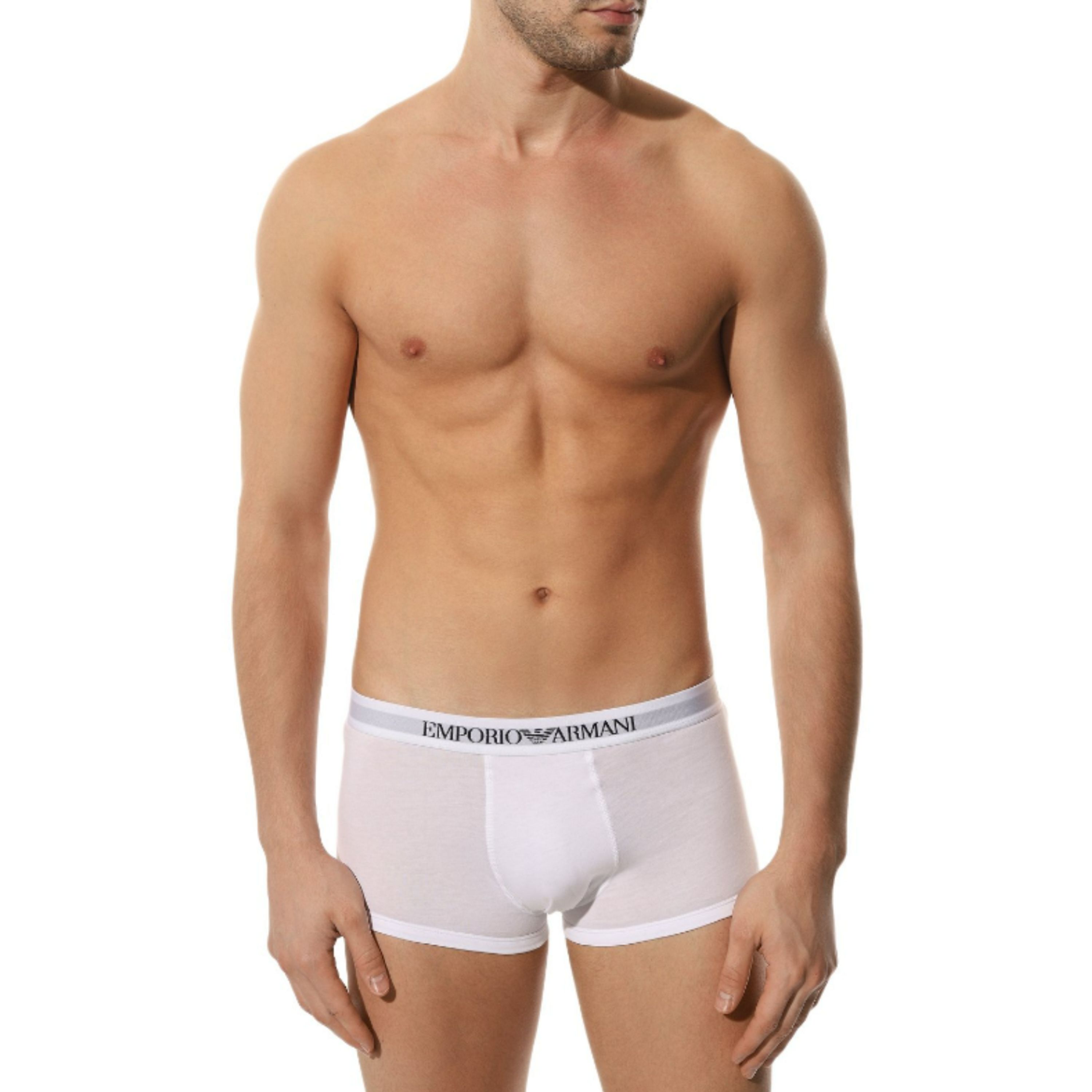 Набор мужских трусов боксеров 3в1 (белый, красный, черный) Emporio Armani 111610_CC722 23410 фото 6