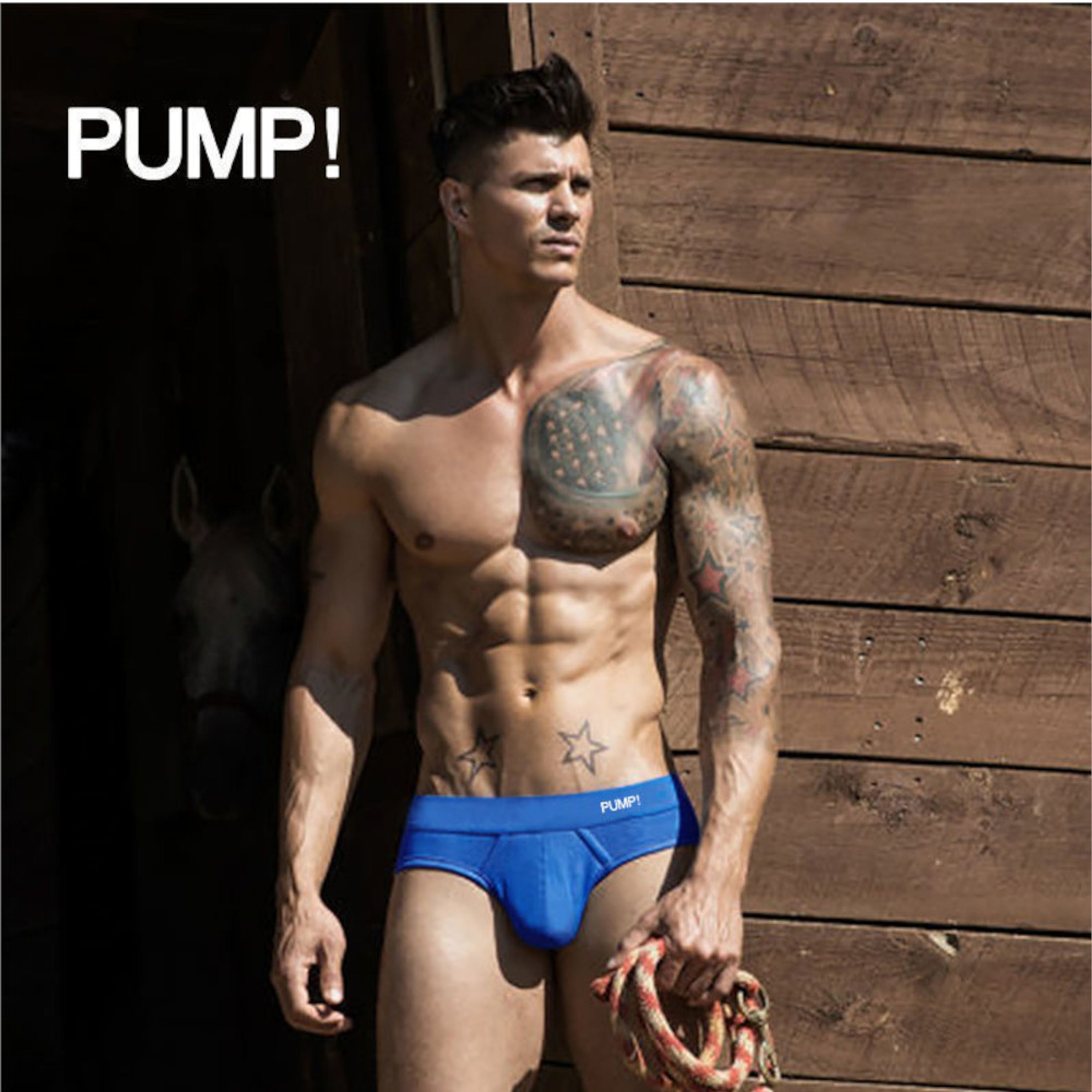 Мужские трусы брифы синие PUMP! PU004-9 фото 4