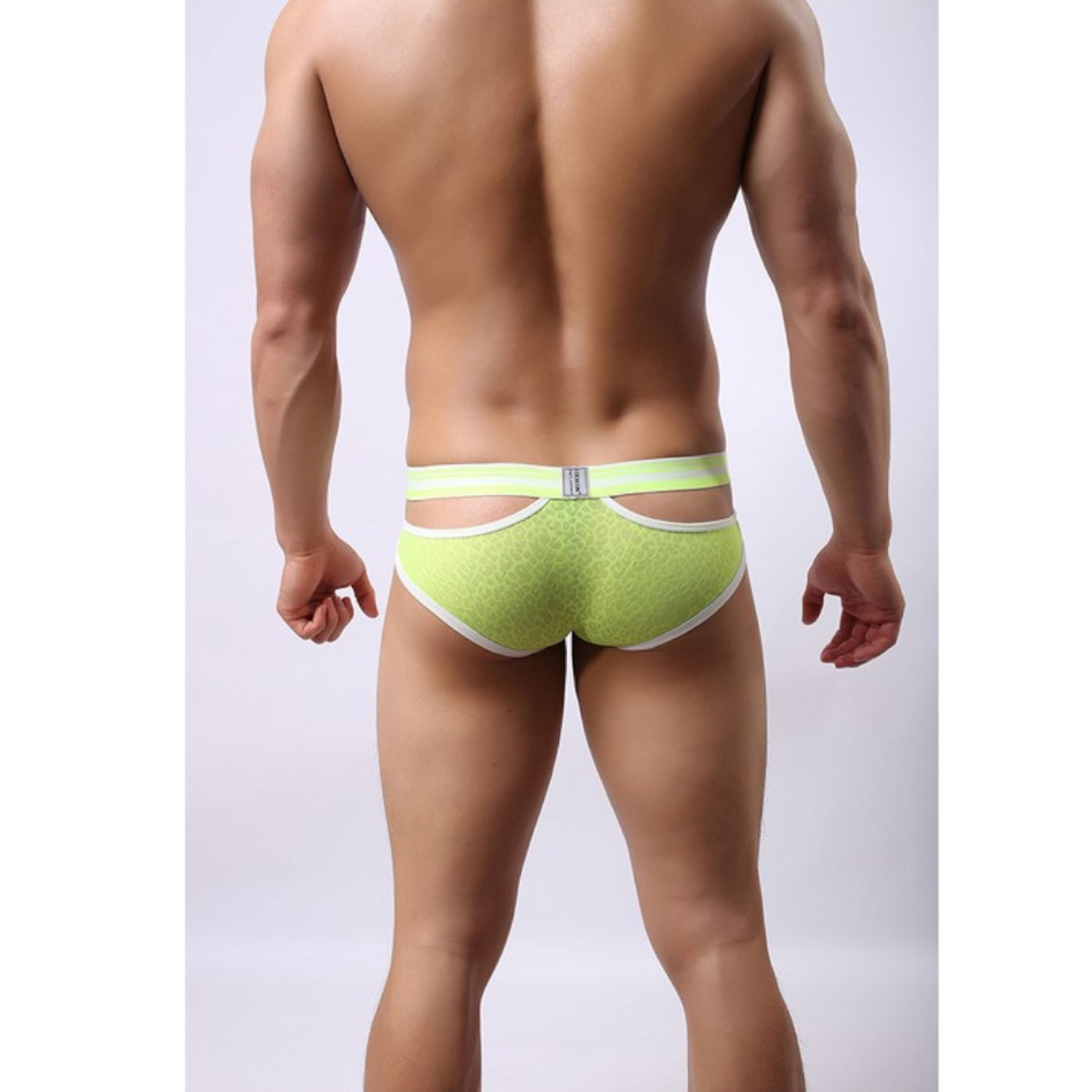 Мужские трусы брифы салатовые Cockon X Lace Brief Salat 6101 фото 3