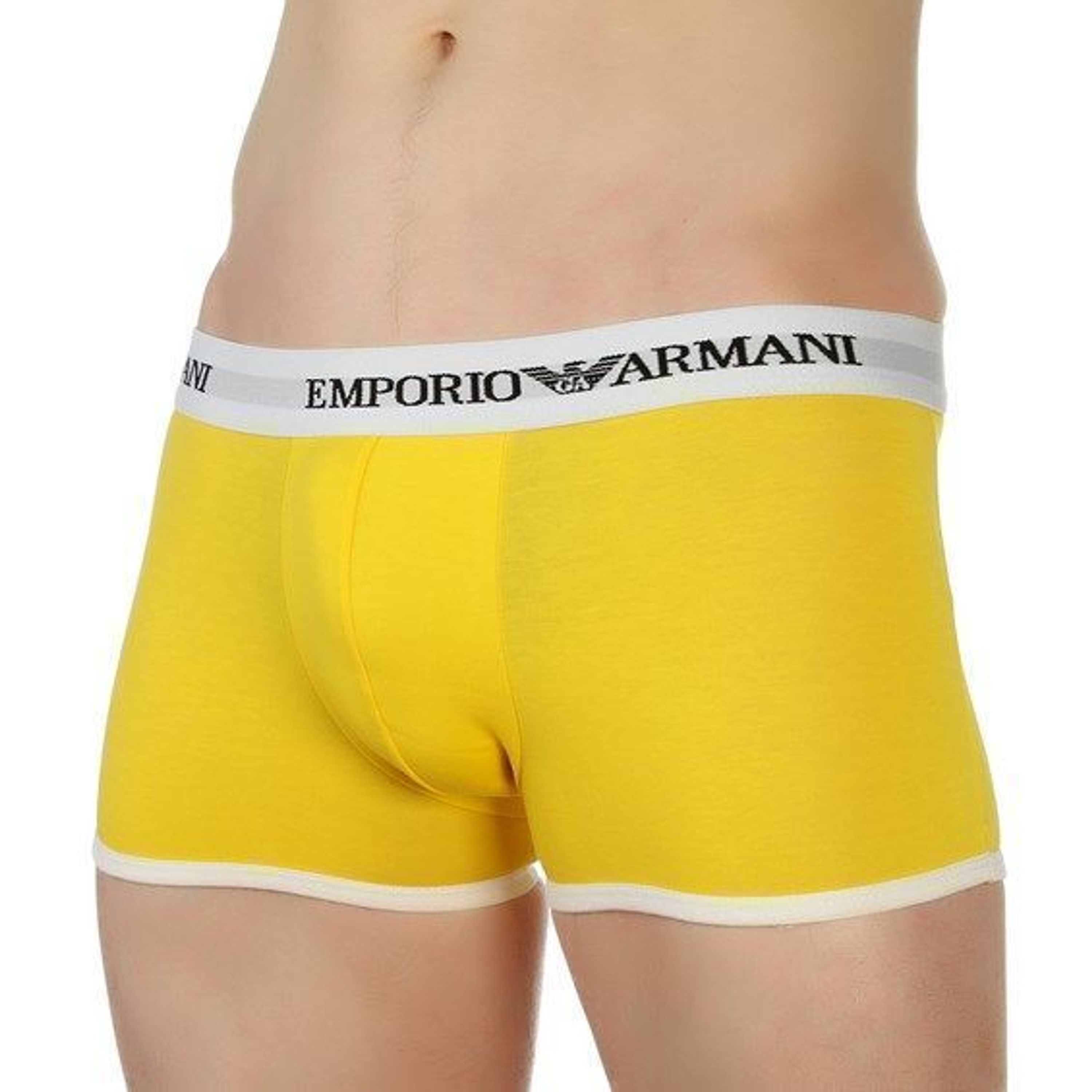 Мужские трусы боксеры желтые Emporio Armani  фото 1
