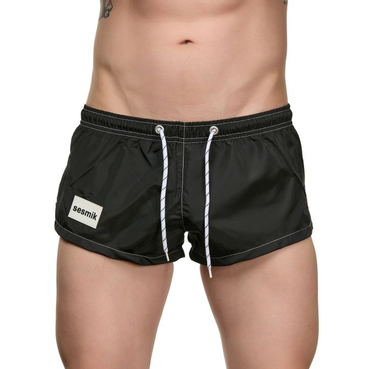 Мужские шорты черные Sesmik ALEX COLORS BLACK 