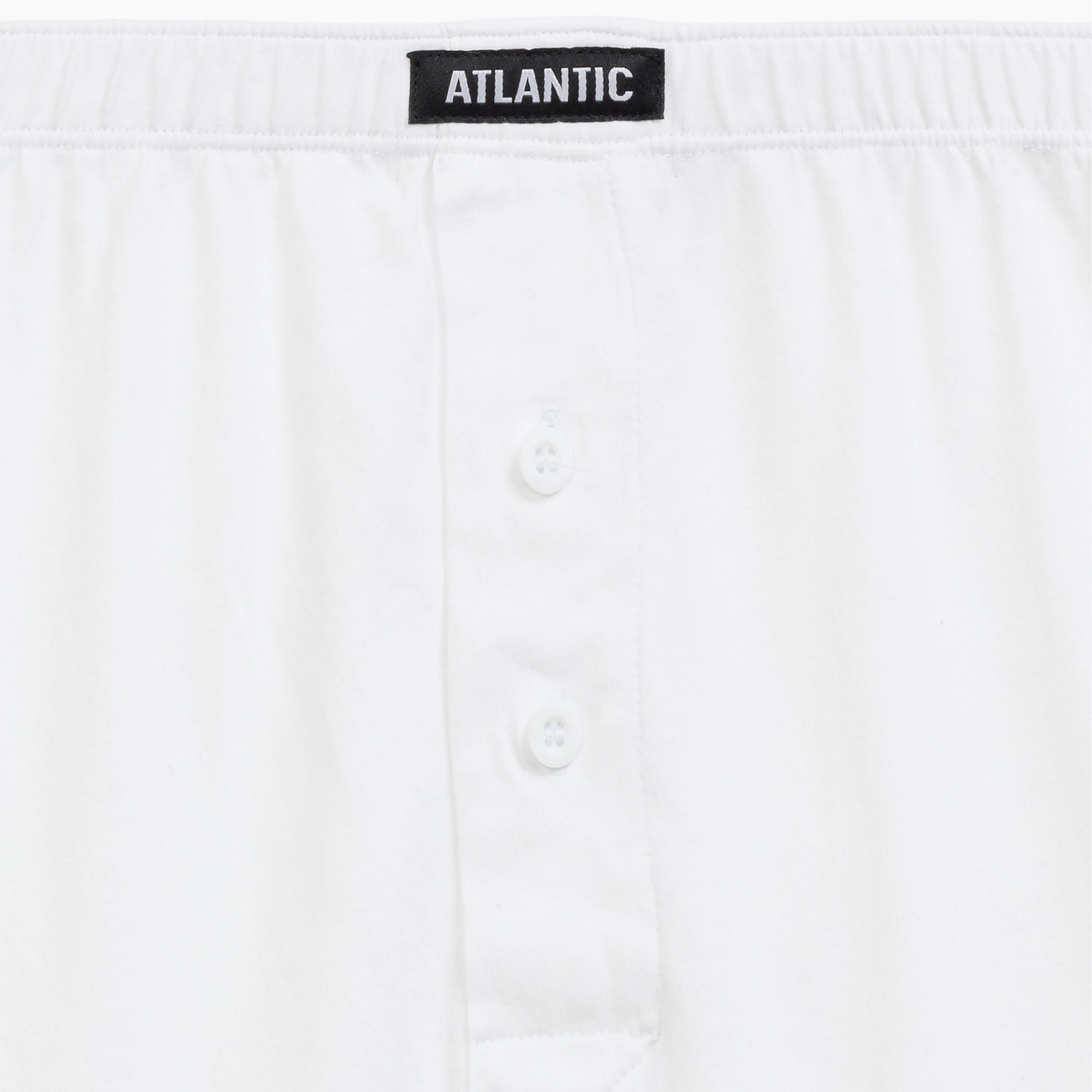 Мужские трусы-шорты белые набор 2в1 ATLANTIC Basic Man 2BMB-003 фото 5