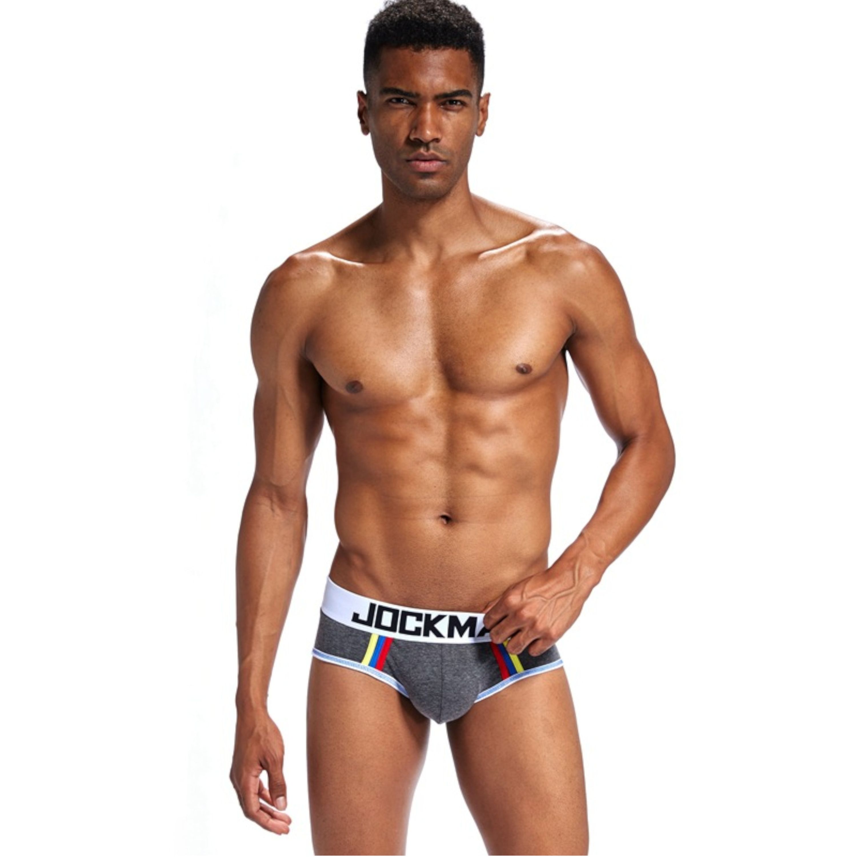 Мужские трусы брифы серые JOCKMAIL JM2059-3 фото 1