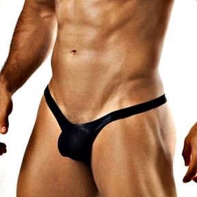 Фото Мужские трусы стринги черные Romeo Rossi RR1039-2