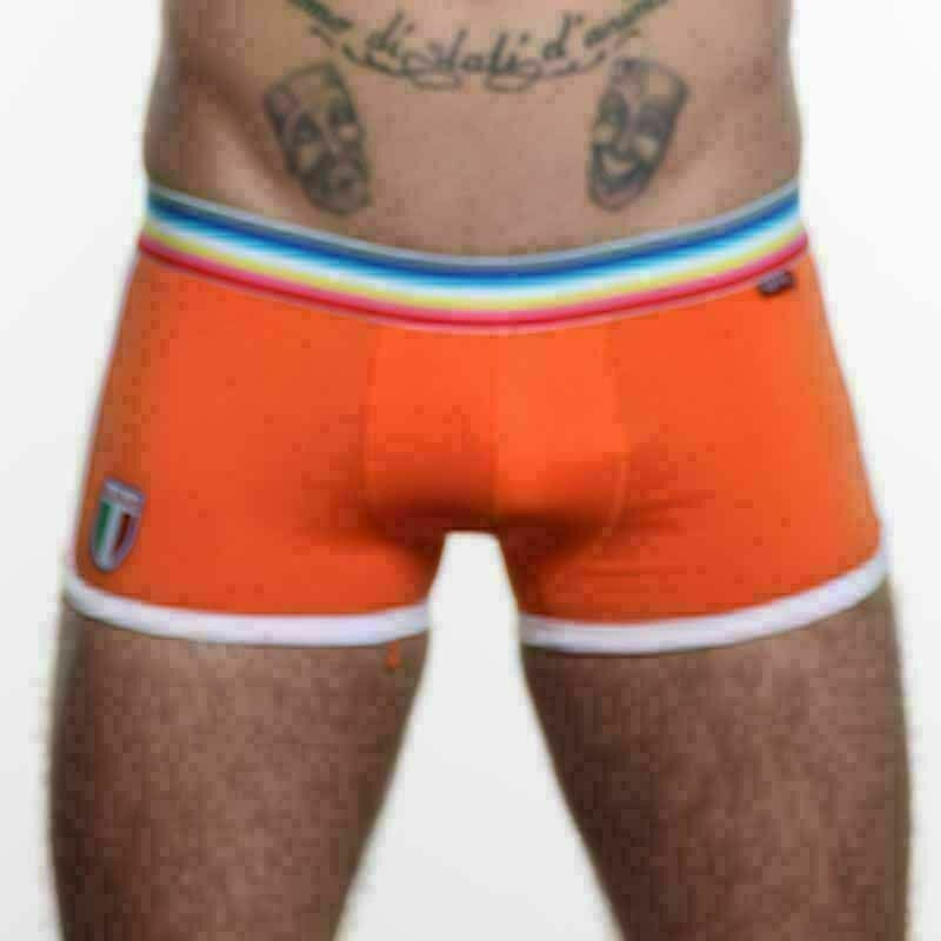 Мужские трусы хипсы оранжевые Paul Smith Trunk Orange фото 3