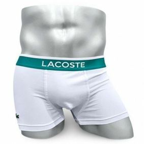 Фото Мужские трусы боксеры белые Lacoste Underwear LC00050-1