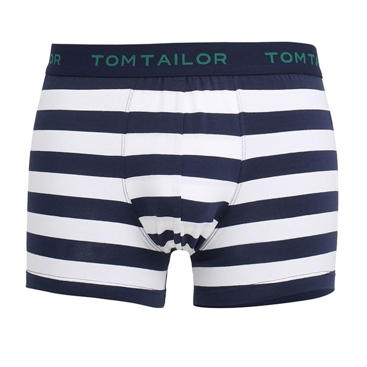 Мужские трусы боксеры в бело-синюю полоску Tom Tailor 070281/5615 8433 