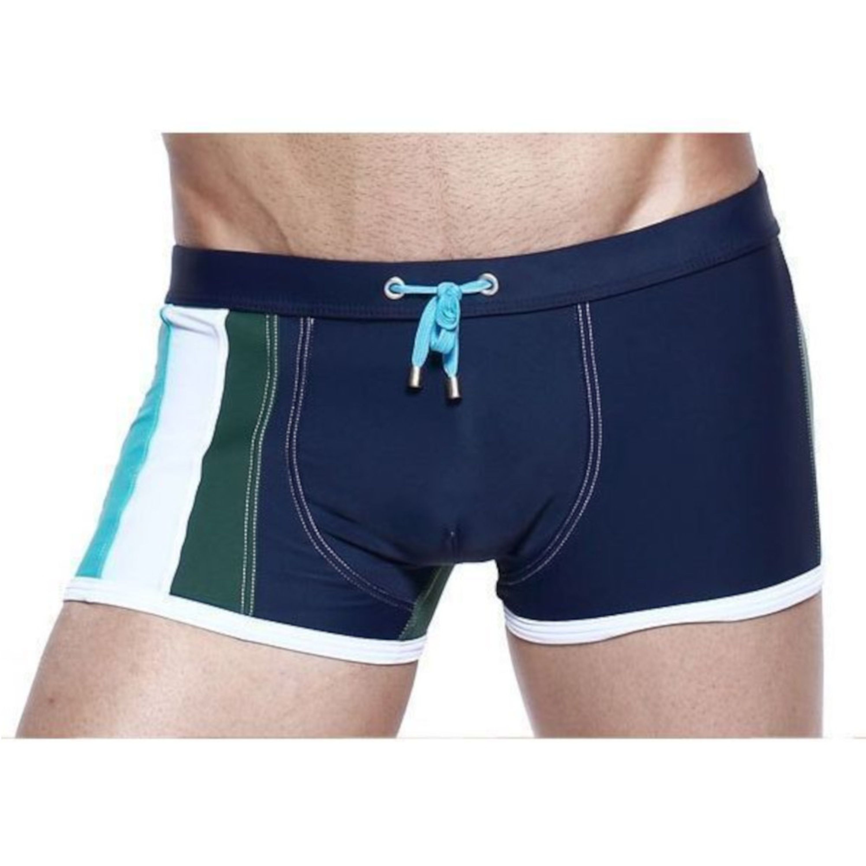Мужские плавки боксеры темно-синие Seobean Surf Swim Boxers фото 1
