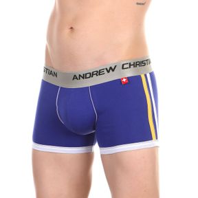 Фото  Мужские трусы боксеры  пуш-ап синие Andrew Christian Shock Jock Royal Boxer AC52