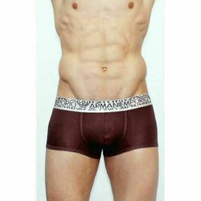 Фото Мужские трусы боксеры модальные Emporio Armani коричневые