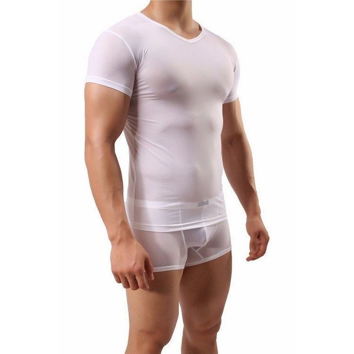 Мужская футболка белая прозрачная Shino White фото 2
