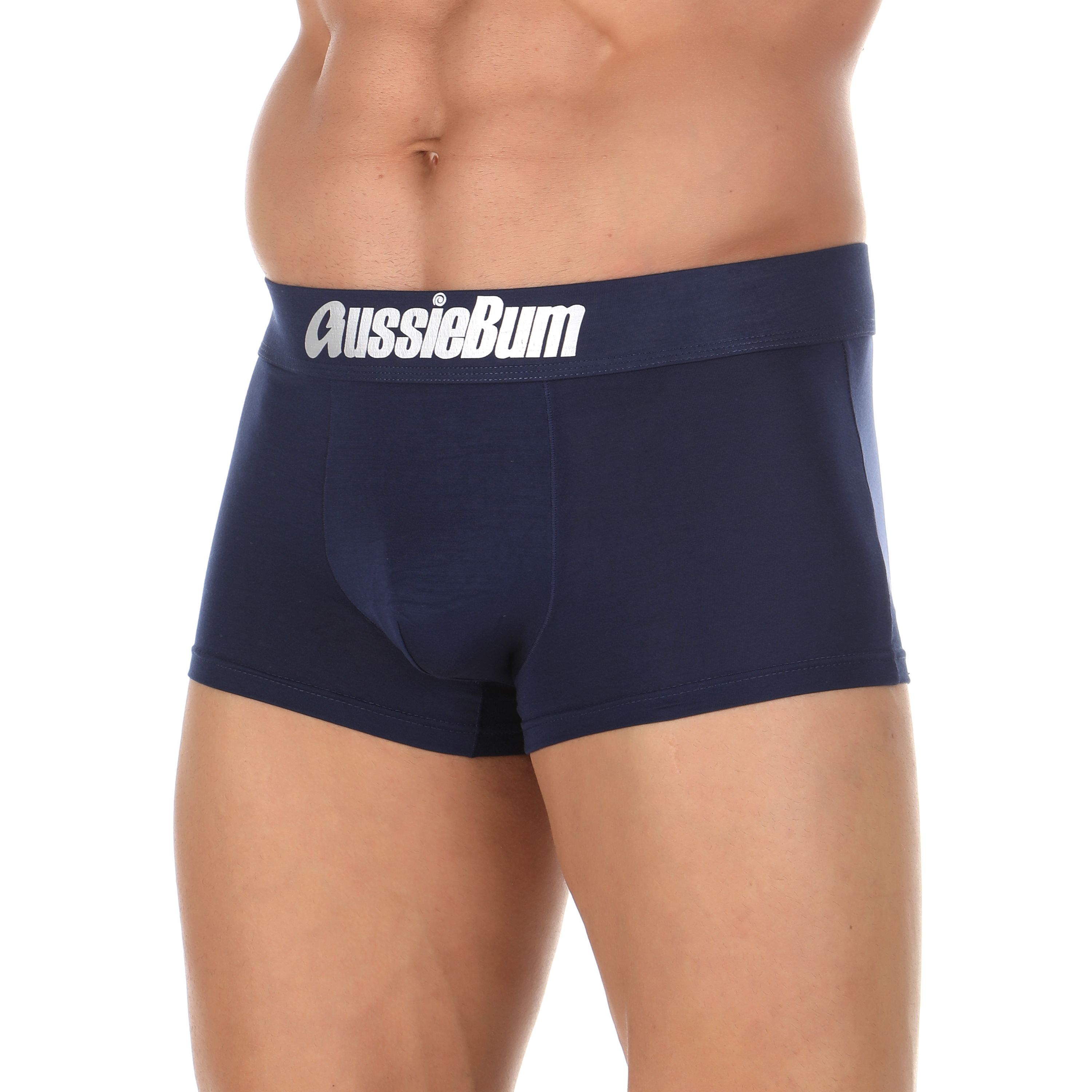 Мужские трусы боксеры темно-синие AussieBum фото 1